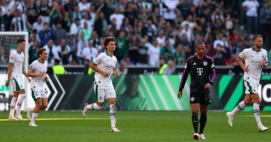 بايرن ميونخ يتأخر 1-0 أمام مونشنجلادباخ في الشوط الأول.. فيديو