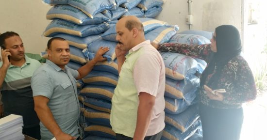"التموين" تتمكن من مصادرة 3.5 طن قمح متداول بدون تصريح في الإسكندرية