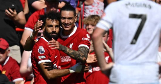 ليفربول يتفوق على أستون فيلا 2-0 فى شوط أول مثير بالدوري الإنجليزي.. فيديو