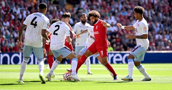 ملخص وأهداف مباراة ليفربول ضد أستون فيلا.. محمد صلاح يسجل