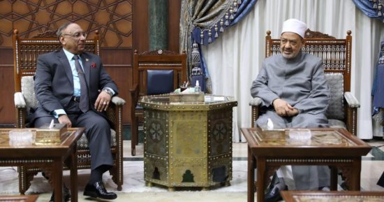 شيخ الأزهر يستقبل المستشار مسعد عبد المقصود رئيس هيئة قضايا الدولة