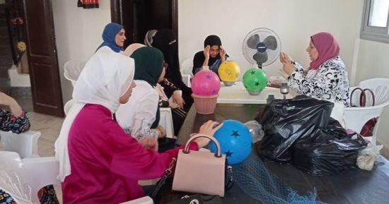 ورش حرفية بمركز شباب بلطيم تحت شعار "حرفتك صنعتك"