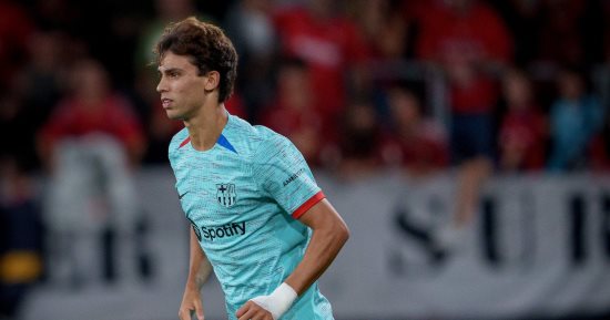ظهور جواو فيليكس.. شاهد ملخص وأهداف فوز برشلونة ضد أوساسونا بالدورى الإسبانى