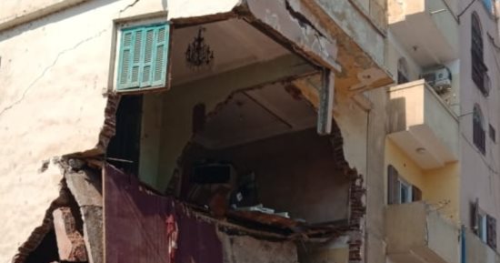 انهيار جزئى لمنزل فى السيدة زينب دون إصابات