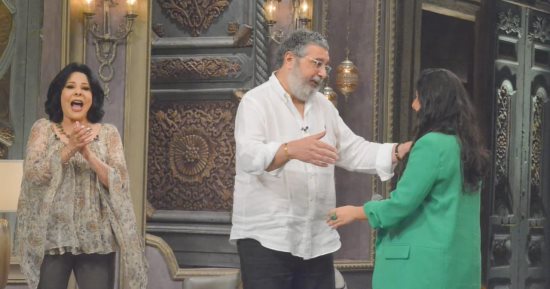 مفاجأة إسعاد يونس لماجد الكدواني تكشف عن موهبة ابنته ساندرا فى الغناء