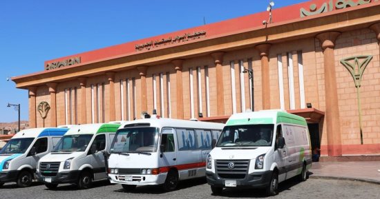  قوافل طبية متنقلة بأسوان بالتنسيق مع الصحة والمحافظة