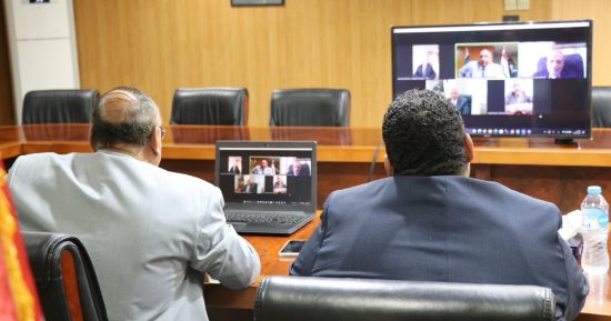 رئيس هيئة قضايا الدولة يدشن منظومة "فيديو كونفرانس" بالإدارة العامة بالقاهرة