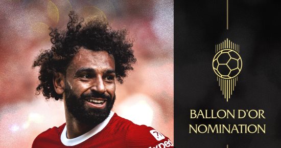 ليفربول يحتفل بترشيح محمد صلاح لجائزة الكرة الذهبية 2023
