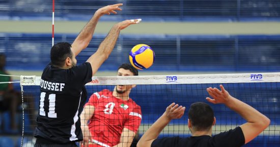 خسارة منتخب الطائرة أمام الجزائر فى بطولة أفريقيا باستاد القاهرة