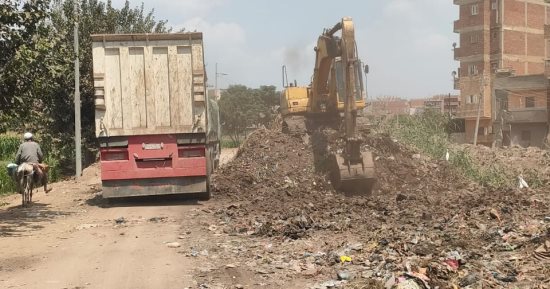 رفع 60 طن تراكمات فى حملة مكبرة بالمنوفية