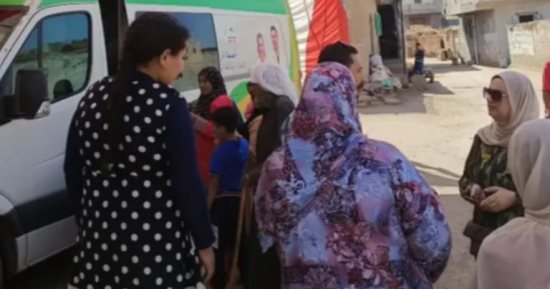 100 يوم صحة.. الكشف على 364 مريضا فى قافلة طبية بقرية المعالوة بالدقهلية