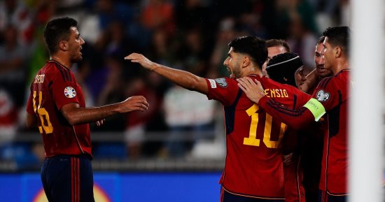 منتخب إسبانيا يتقدم برباعية على جورجيا في الشوط الأول.. فيديو
