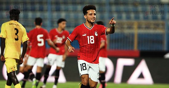 منتخب مصر يتقدم على إثيوبيا بهدف مصطفى فتحى فى الشوط الأول
