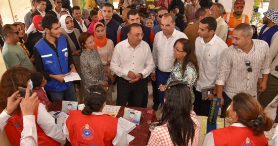 محافظ الإسكندرية يشهد إطلاق مبادرة "انت الحياة" فى قرى "حياة كريمة" ببرج العرب