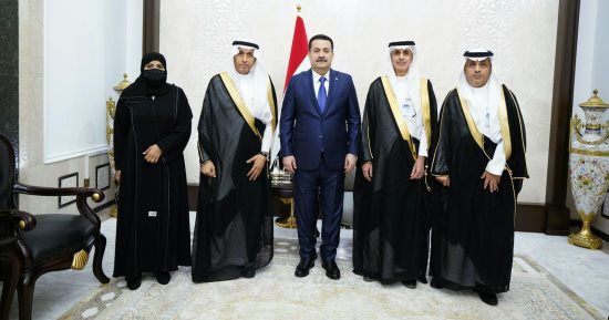 رئيس الوزراء العراقى يستقبل وفد مجلس الشورى السعودى