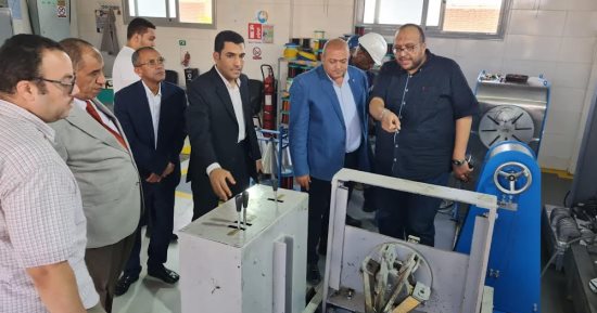 رؤساء شركات مياه الشرب بالمنيا وقنا والبحر الأحمر يتفقدون مجمع الورش بسوهاج