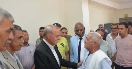 محافظ القليوبية يتفقد المجمع الخدمي بقرية نوى فى شبين القناطر بعد فرشه بالأثاث