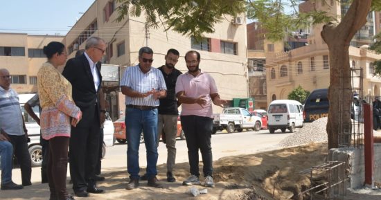 محافظ القليوبية يتابع أعمال تنفيذ المرحلة "ج" من ممشى أهل مصر ببنها