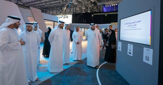 سلطان بن أحمد القاسمى يتفقد الفعاليات والأجنحة المشاركة بـ "الاتصال الحكومى"
