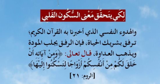 دار الإفتاء للأزواج: لكى يتحقق معنى السكون القلبى ترفق بشريك الحياة