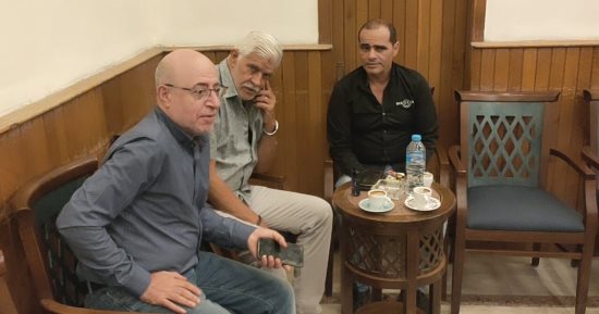 طارق النهرى يقدم العزاء فى الفنانة الراحلة كاريمان 