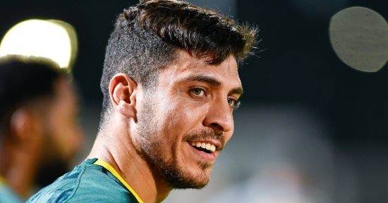 محمد شريف يشارك فى مران الخليج الأخير لمواجهة الفتح فى الدورى السعودى