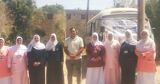 حياة كريمة ببنى سويف: الكشف وتوفير العلاج لـ1311 حالة بقافلة مجانية بقرية التضامن
