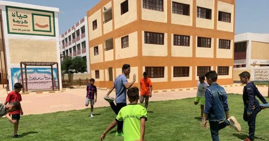 حياة كريمة أهدت قرية سدس ببنى سويف 6 مدارس متنوعة 