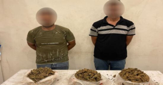 ضبط 3 كيلو هيروين بحوزة شخصين داخل منطقة بدر فى القاهرة