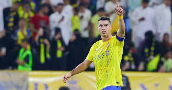 كريستيانو رونالدو الأكثر مساهمة بالأهداف فى الدوري السعودي 