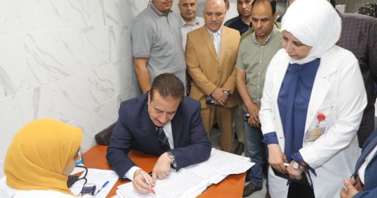 محافظ المنوفية يتفقد انتظام العمل بمستشفى شنتنا الحجر بعد انتهاء أعمال التطوير 