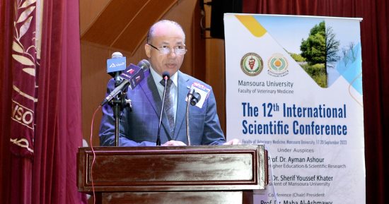 انطلاق المؤتمر الدولى "دور الطب البيطرى فى مواجهة تغير المناخ" بجامعة المنصورة