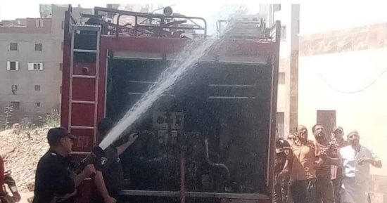 الحماية المدنية تسيطر على حريق اندلع فى مطعم بشارع الجيش بالمنصورة