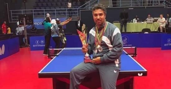 أحمد صالح يتوج بفضية البطولة الأفريقية لتنس الطاولة فى تونس