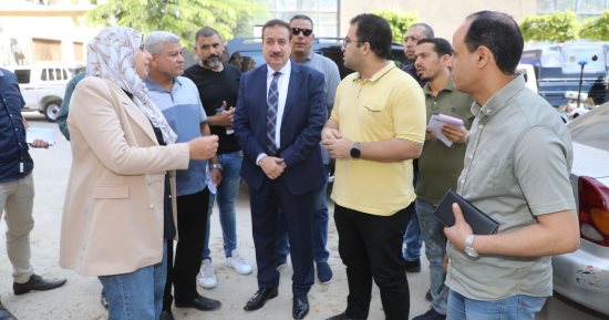 محافظ المنوفية يتفقد أعمال قطع الفرمة بمنطقة الأحمدية وحديقة بشاير الخير 