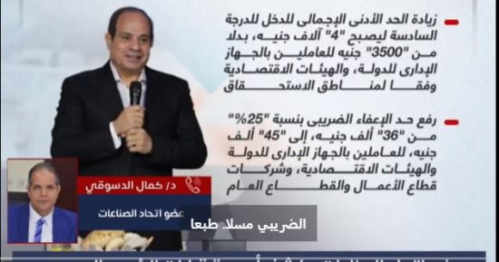 عضو اتحاد الصناعات: قرارات الرئيس السيسى رمانة ميزان للصناعة "فيديو"