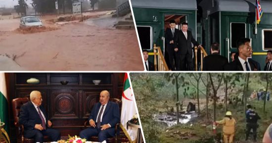 باختصار.. أهم الأخبار العربية والعالمية حتى الظهيرة.. زلزال 5.1 درجة يضرب شمال إيطاليا.. قميص واق من الرصاص و5 مسيرات هدية لكيم جونج أون قبل مغادرته روسيا.. والجزائر: انتشال 92 ضحية منذ بدء عمليات البحث بدرنة