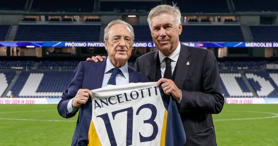 أنشيلوتى يتجاوز زيدان فى قائمة عظماء ريال مدريد بعد الفوز على سوسيداد