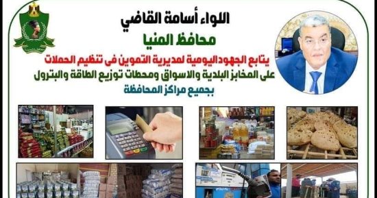 ضبط 42 مخالفة تموينية خلال حملات تفتيشية على الأسواق والمخابز بالمنيا