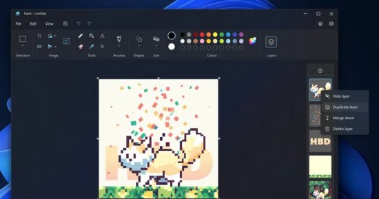 Microsoft تضيف لـ Paint بعض مميزات Photoshop.. كيف تستخدمها