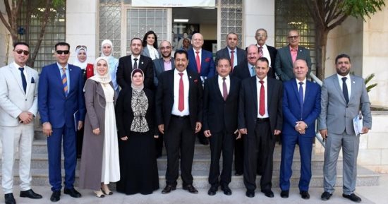 رئيس جامعة بنى سويف يزور جامعة جدارا الأردنية