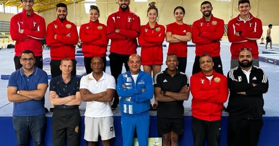 منتخب الجمباز الفني يواصل استعداداته لبطولة العالم بلجيكا 2023