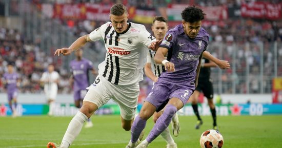 ليفربول يتأخر بهدف أمام لاسك لينز فى الشوط الأول بالدوري الأوروبي.. فيديو