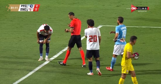 دورى نايل.. طرد محمود علاء فى مباراة الزمالك وبيراميدز