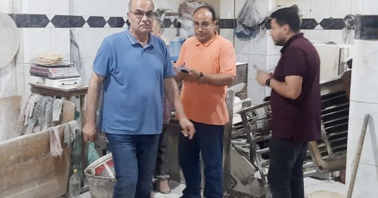 ضبط مخالفات مخابز فى حملة مفاجئة لوكيل وزارة التموين بالدقهلية
