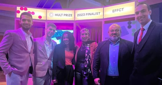 فريق جامعة الإسكندرية EFFCT يفوز بالجائزة الثانية فى مسابقة Hult Prize الدولية