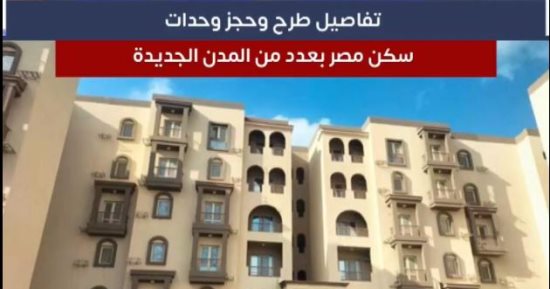 اعرف كل التفاصيل الخاصة بطرح وحدات سكن لكل المصريين.. فيديو