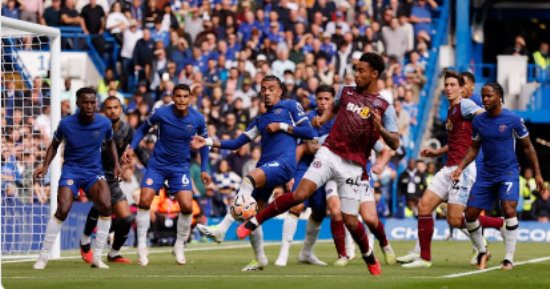 شوط أول سلبي بين تشيلسي وأستون فيلا فى الدوري الإنجليزي