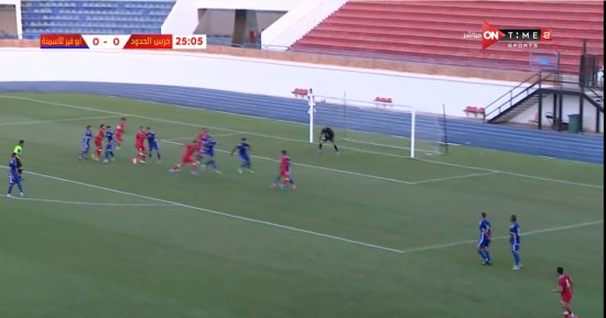 حرس الحدود يتعادل سلبيا مع أبو قير للأسمدة فى الشوط الأول بدورى المحترفين