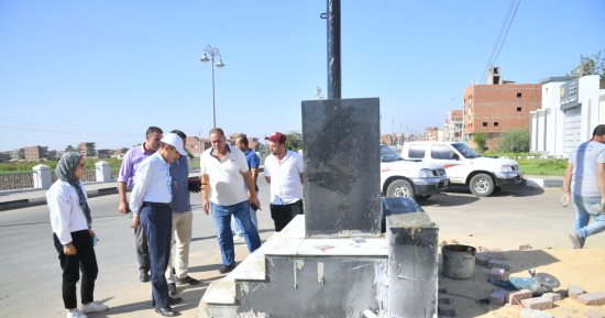 محافظ الغربية يتفقد أعمال فرش وتجهيز مجمع الخدمات الحكومية بنهطاى 